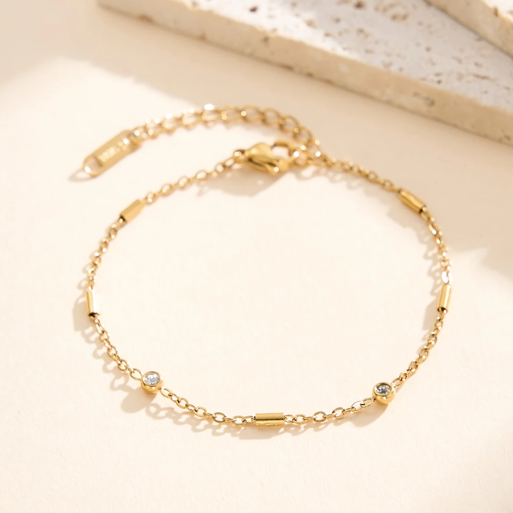 Produse Noi - Brățară Statement cu Cristale Zirconiu Dew Auriu