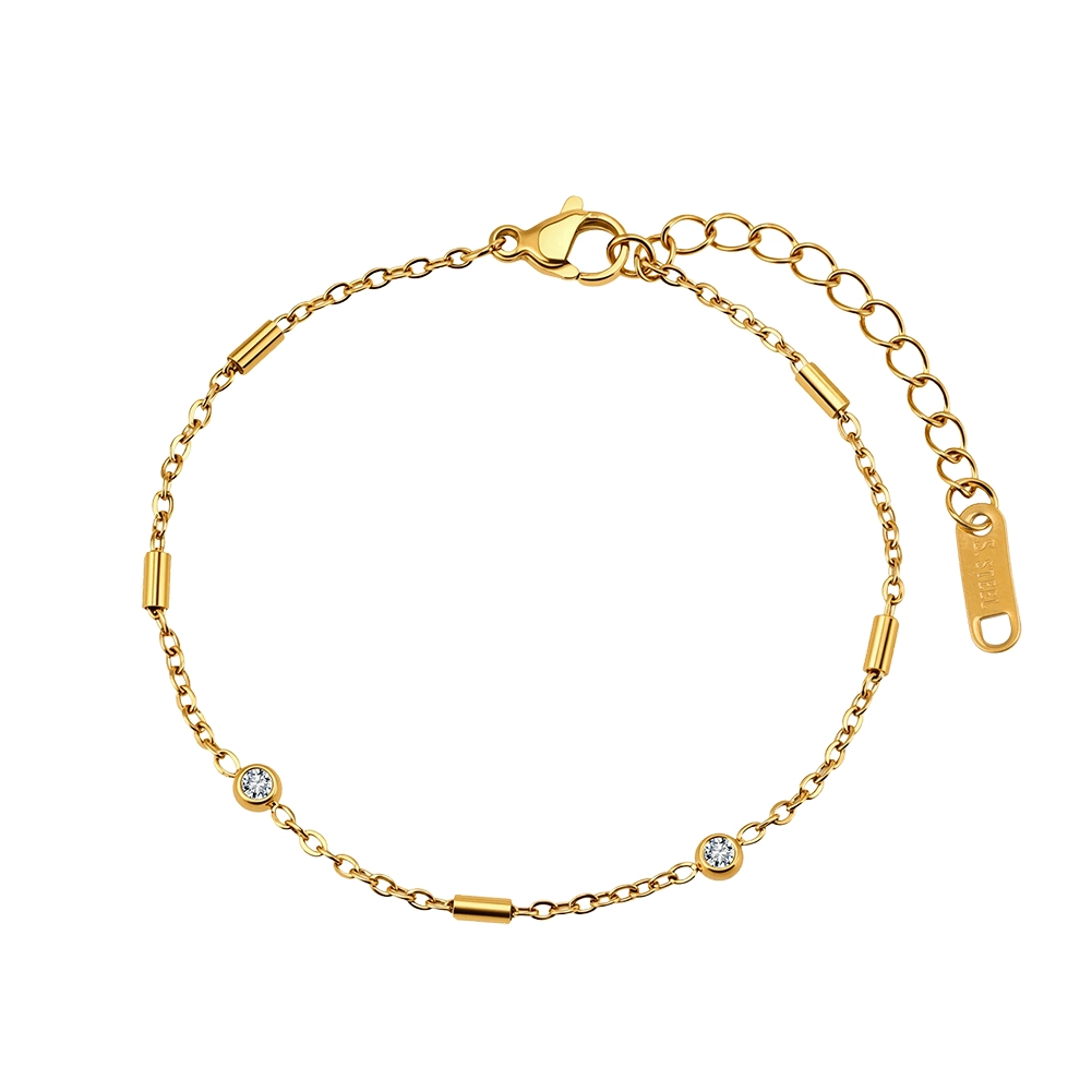 Produse Noi - Brățară Statement cu Cristale Zirconiu Dew Auriu