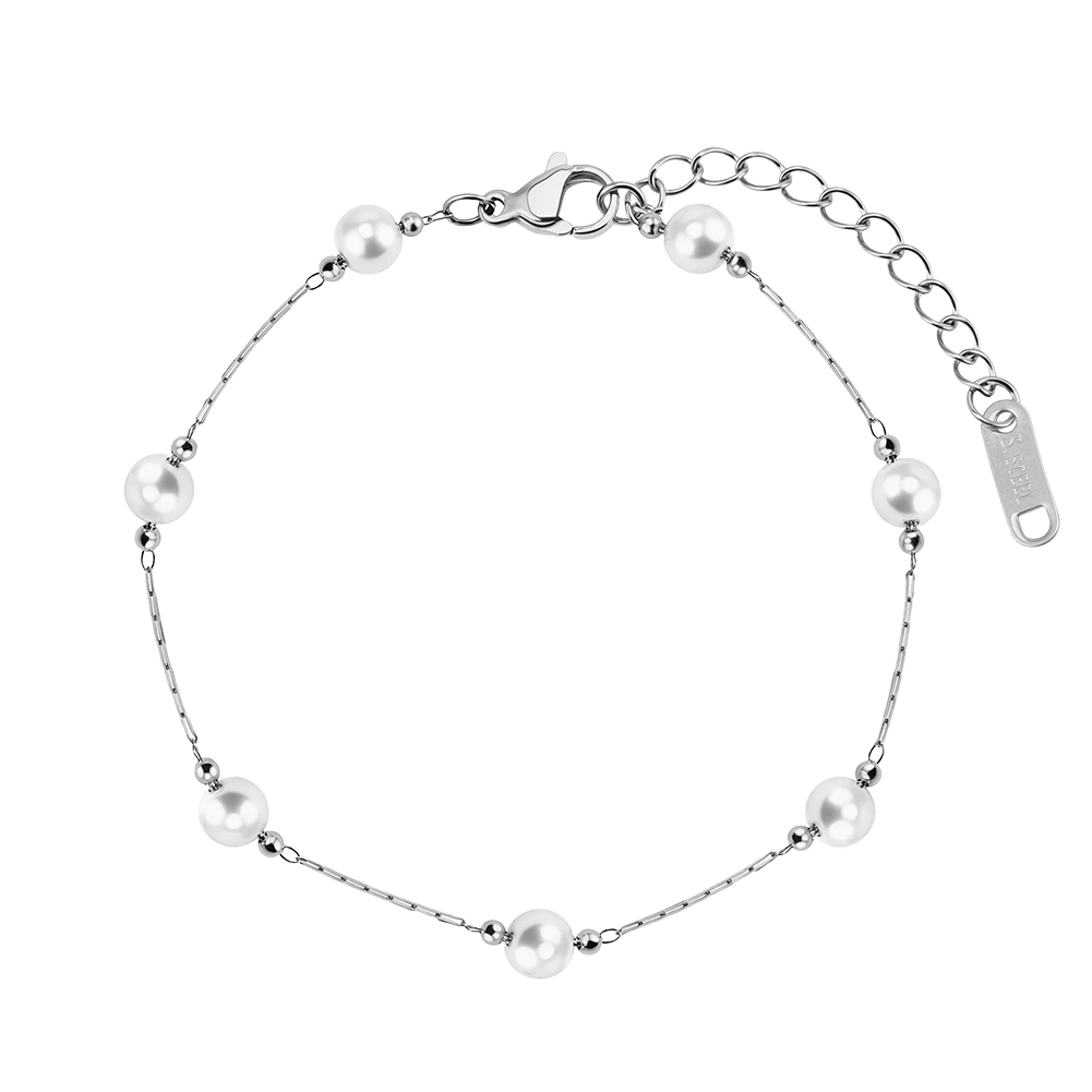 Brățări Statement - Brățară Statement cu Perle Shell Tide Argintiu