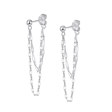 Cercei din argint - Cercei din argint Cascade Argintiu