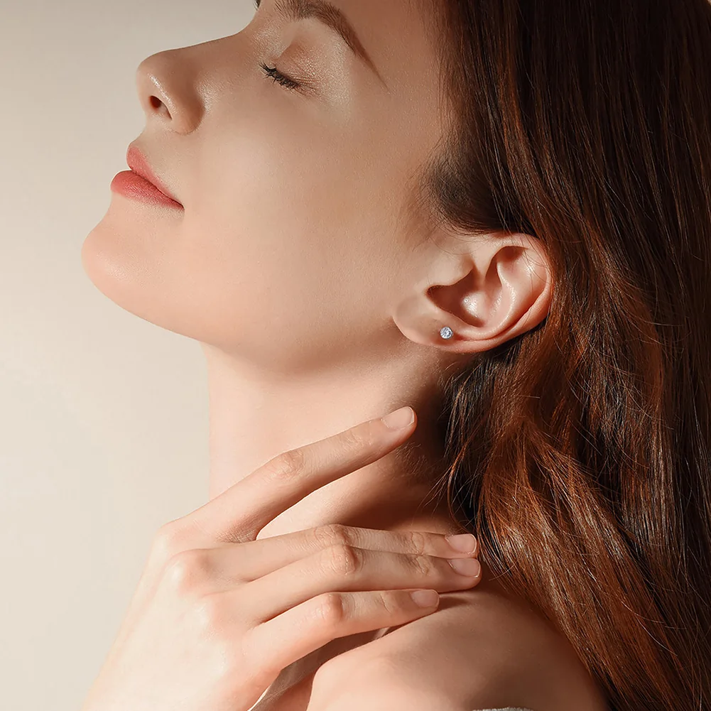 Cercei din argint - Cercei din Argint Classic Brilliance Studs