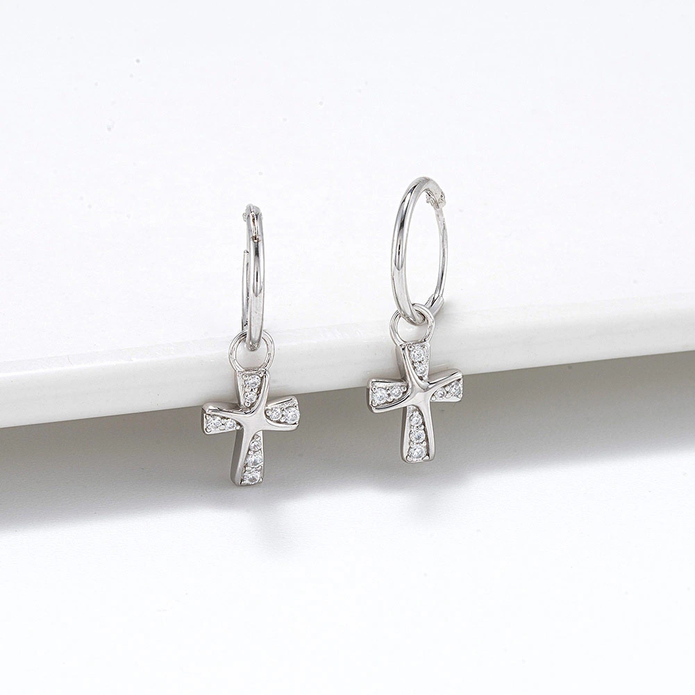 Cercei din argint - Cercei din Argint Cross Silver