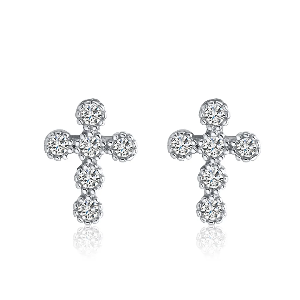 Cercei din Argint Crystal Faith Studs Silver