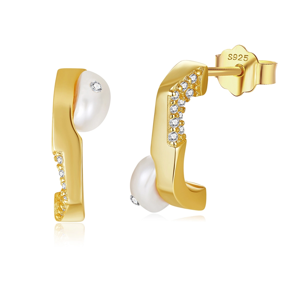 Produse Noi - Cercei din Argint cu Perle Naturale de Cultură Luxe Pearl Arc