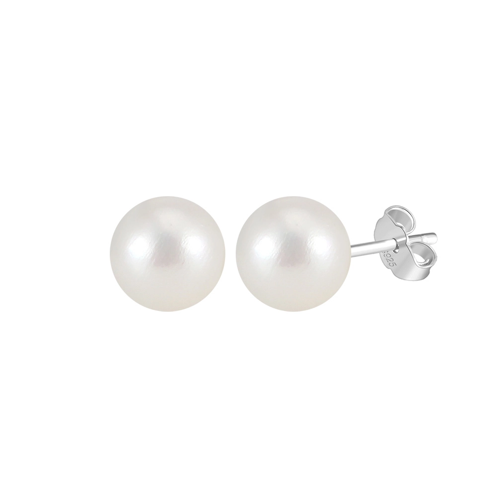 Cercei din Argint cu Perle Naturale de Cultură Sterling Silver [4]