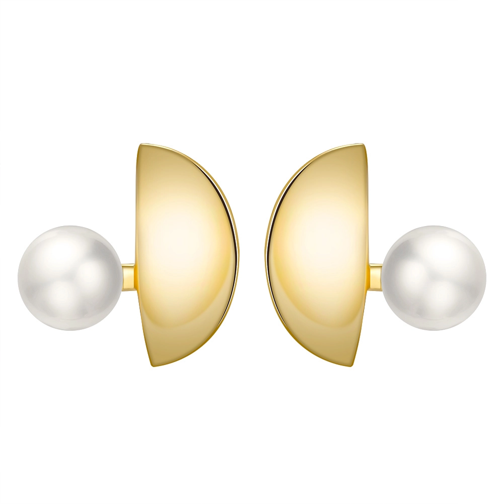Bijuterii Perle Naturale - Cercei din Argint cu Perle Naturale Moonlit Pearl