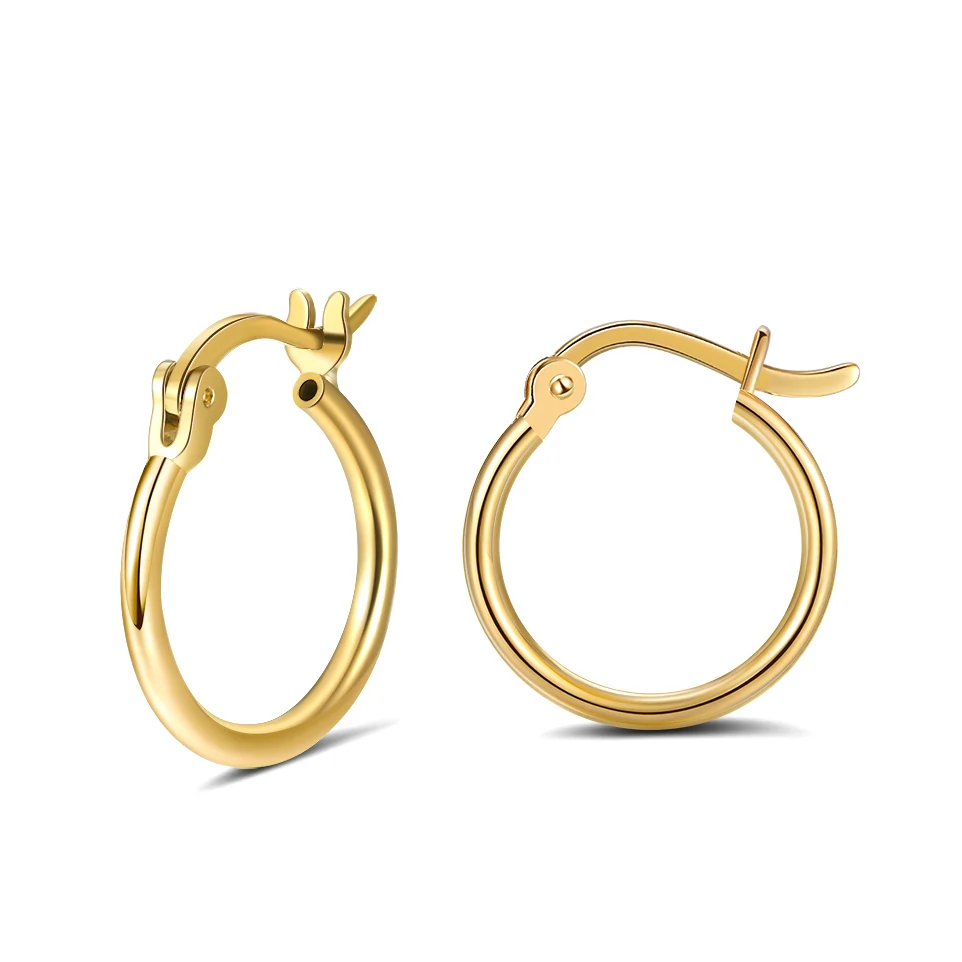 Cercei din argint - Cercei din Argint Golden Hoop Classics