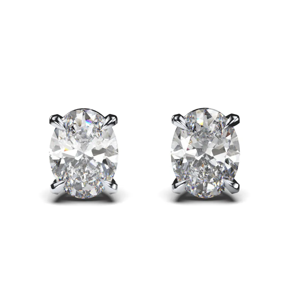 Cercei din argint - Cercei din Argint Halo Brilliance Studs Silver
