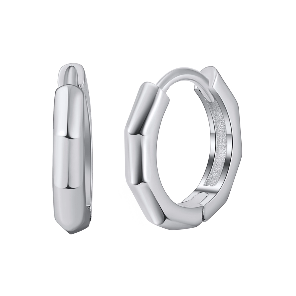 Produse Noi - Cercei din argint Huggie Argintiu