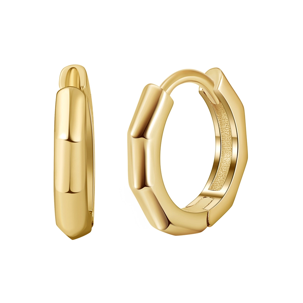 Produse Noi - Cercei din argint Huggie Auriu