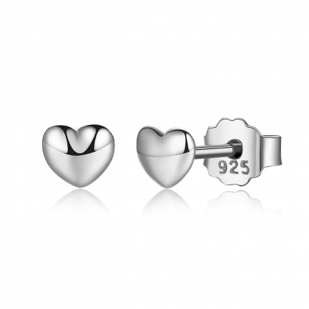 Cercei din argint - Cercei din argint Little Heart