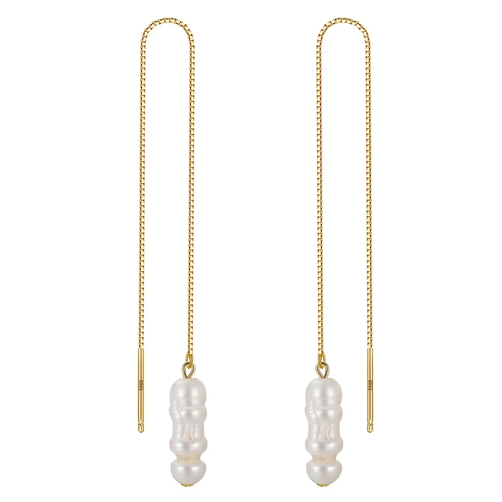 Cercei din argint - Cercei din Argint Pearl Serenity Strings
