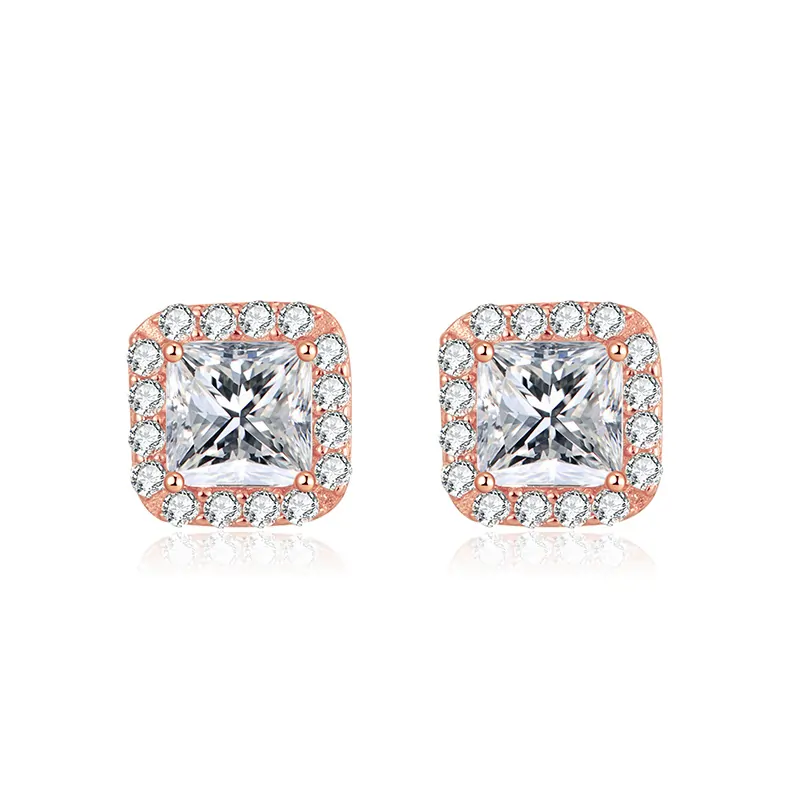 Cercei - Cercei din Argint Rose Glamour Studs