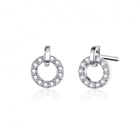 Cercei - Cercei din argint Round Drop Studs