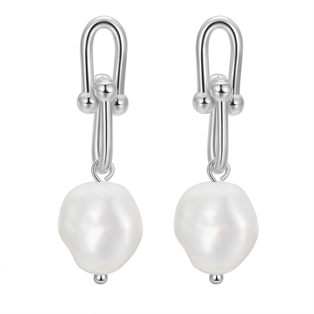 Cercei din argint - Cercei din Argint Silver Pearl Link
