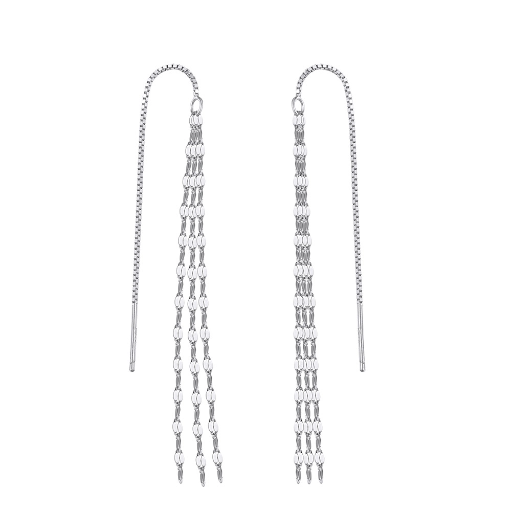 Cercei din argint - Cercei din argint Tassel Argintiu