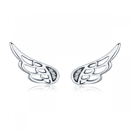 Cercei din argint - Cercei din argint Wing Studs