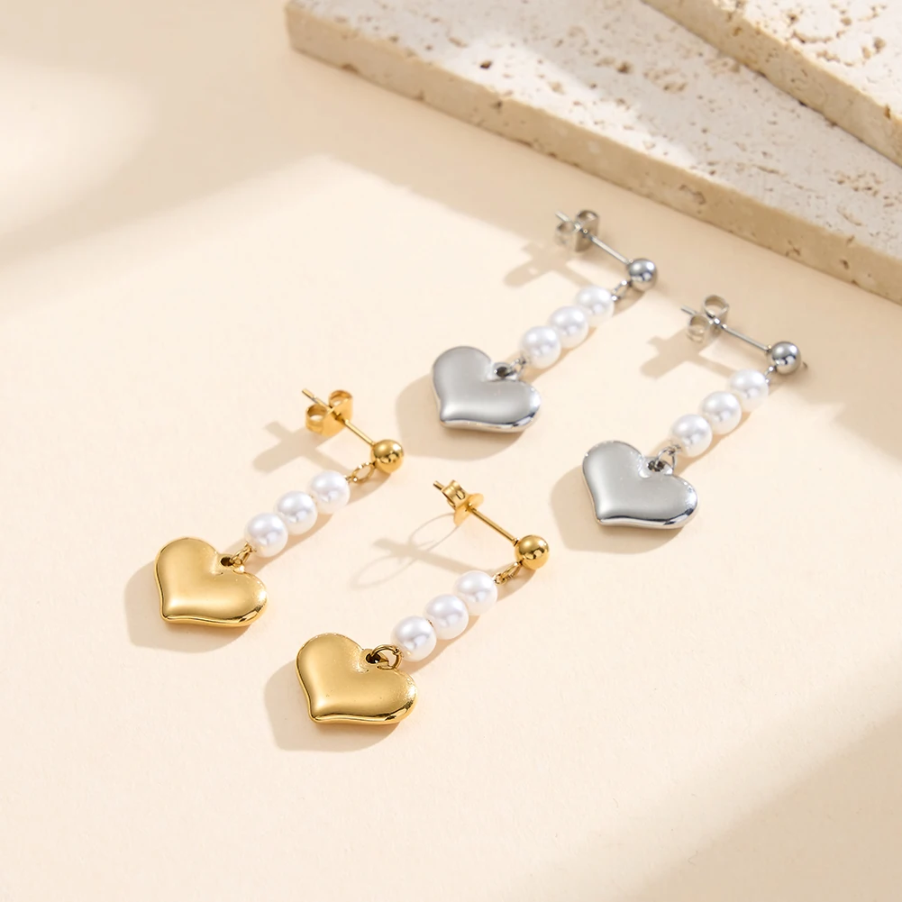 Cercei Statement - Cercei Statement cu Perle Shell Amour Auriu