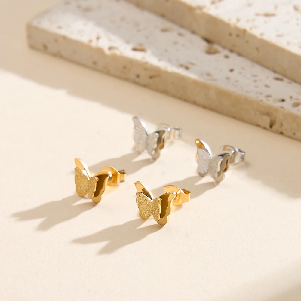 Produse Noi - Cercei Statement Fluture Flutter Auriu