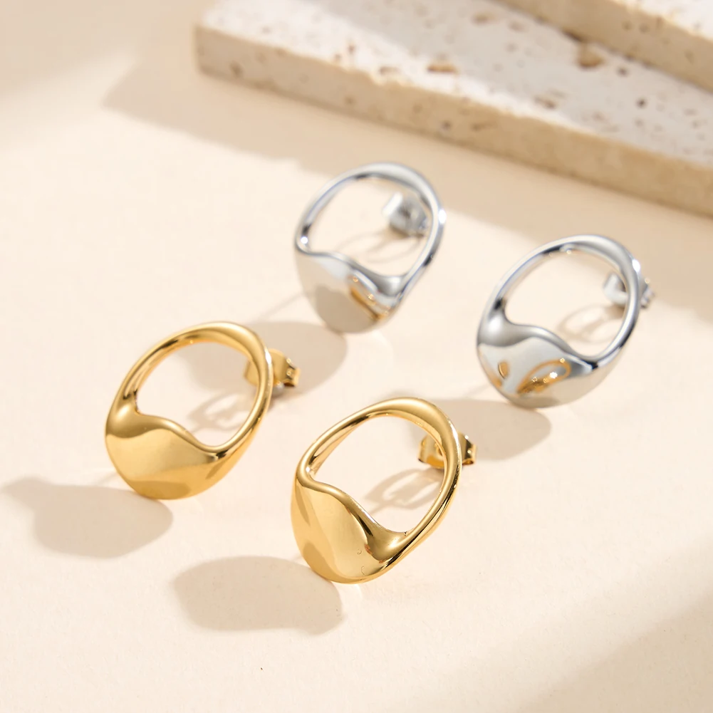 Produse Noi - Cercei Statement Organic Void Auriu