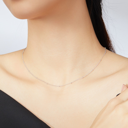 Coliere din argint - Colier din argint Beaded String