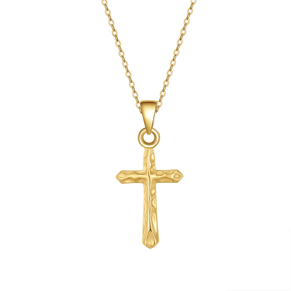 Produse Noi - Colier din Argint Cross Pendant Gold