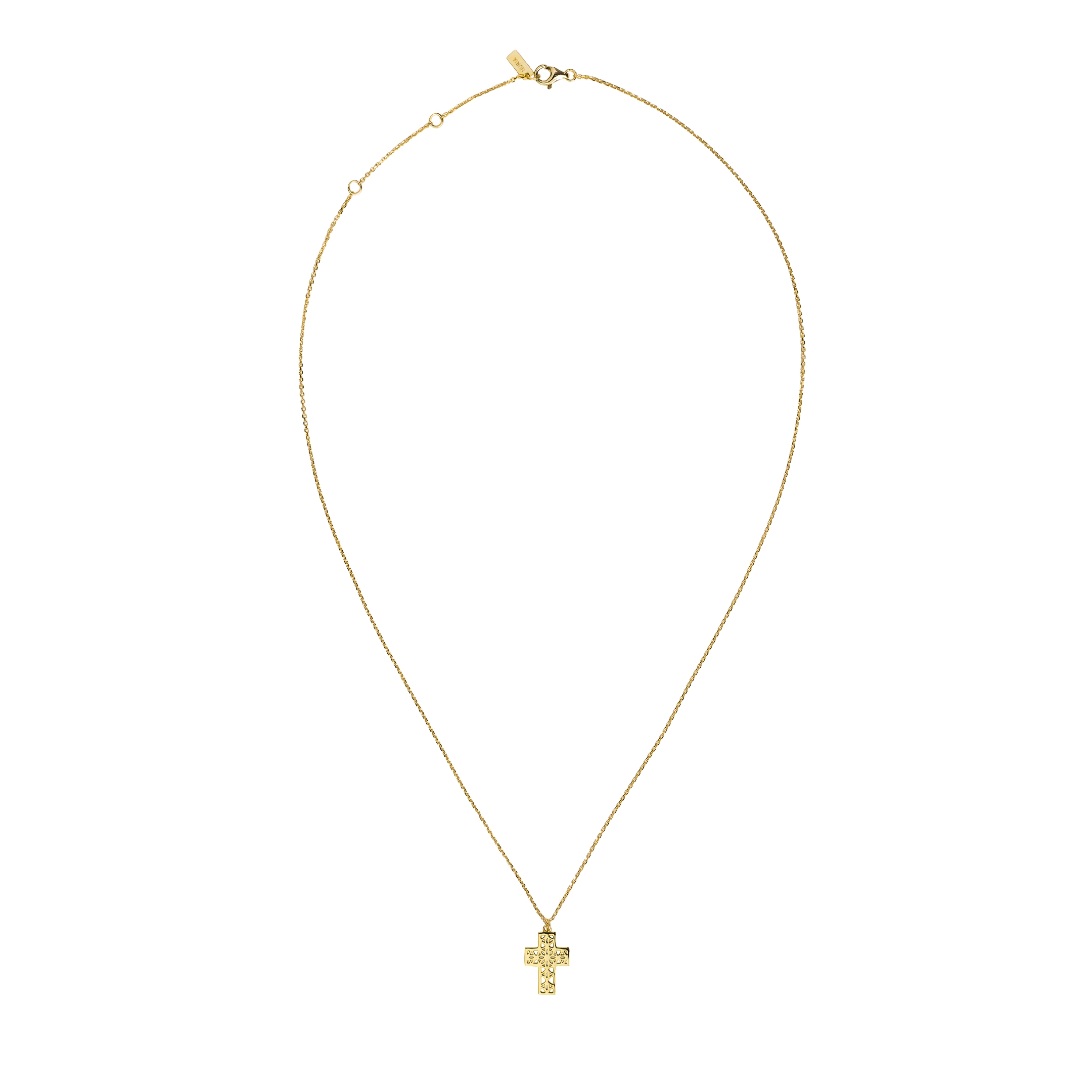 Coliere din argint - Colier din argint Cruce Auriu Inner Code