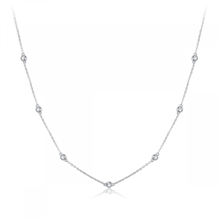 Coliere din argint - Colier din argint Crystal String