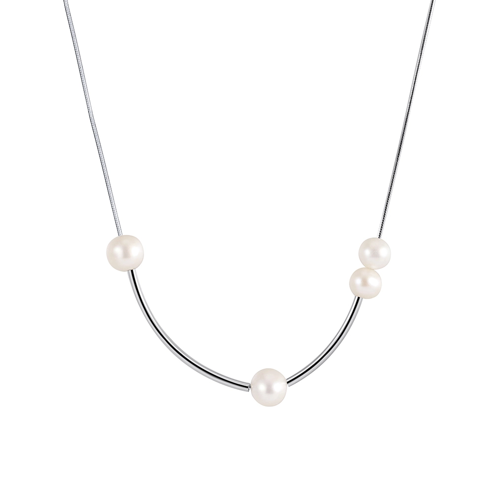 Produse Noi - Colier din Argint cu Perle Naturale de Cultură Arc Pearls Silver