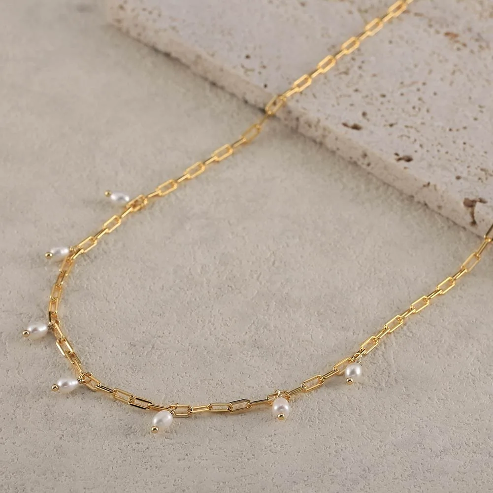 Produse Noi - Colier din Argint cu Perle Naturale de Cultură Bold Pearls