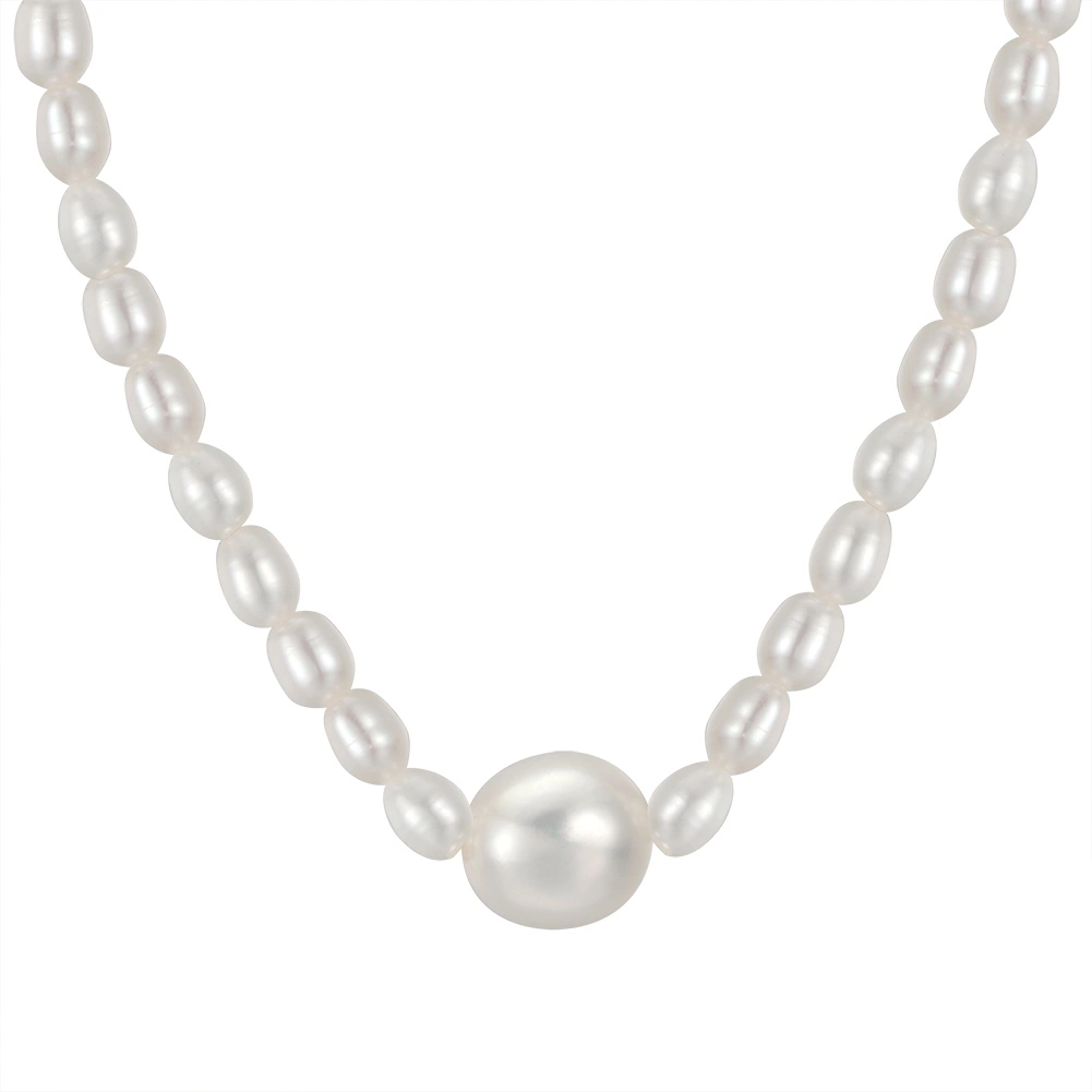 Bijuterii Perle Naturale - Colier din Argint cu Perle Naturale de Cultură Essential Pearl
