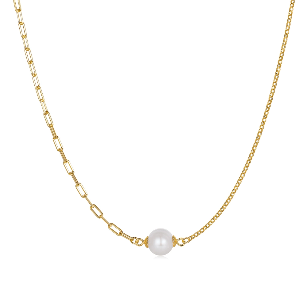 Produse Noi - Colier din Argint cu Perle Naturale de Cultură Mixed Grace Gold