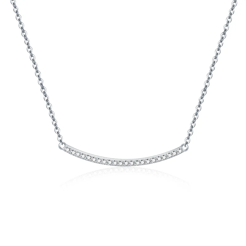Produse Noi - Colier din Argint Curved Bar Silver
