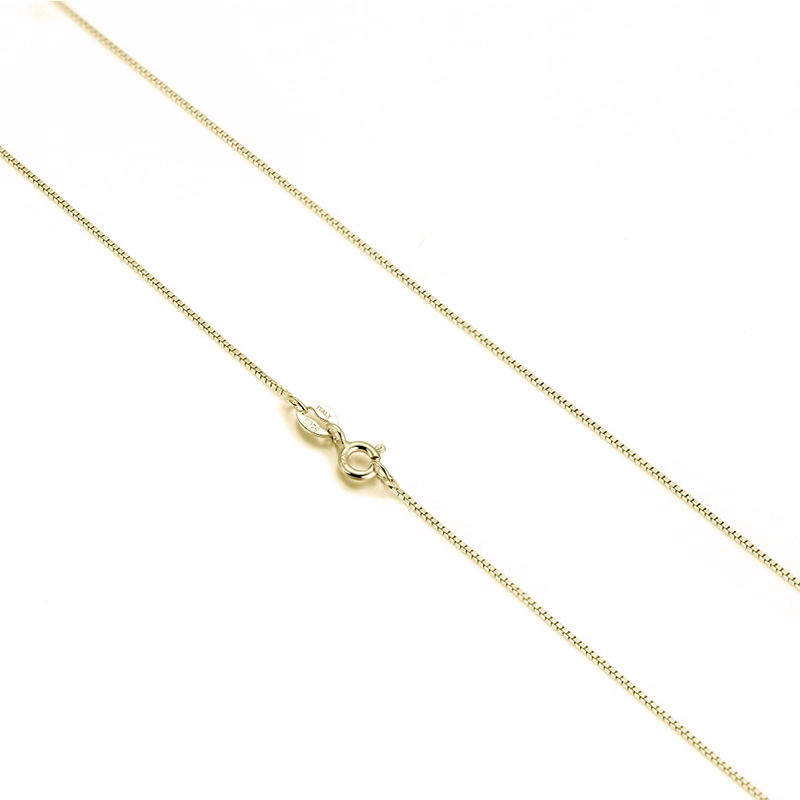 Coliere din argint - Colier din Argint Gold Box Chain