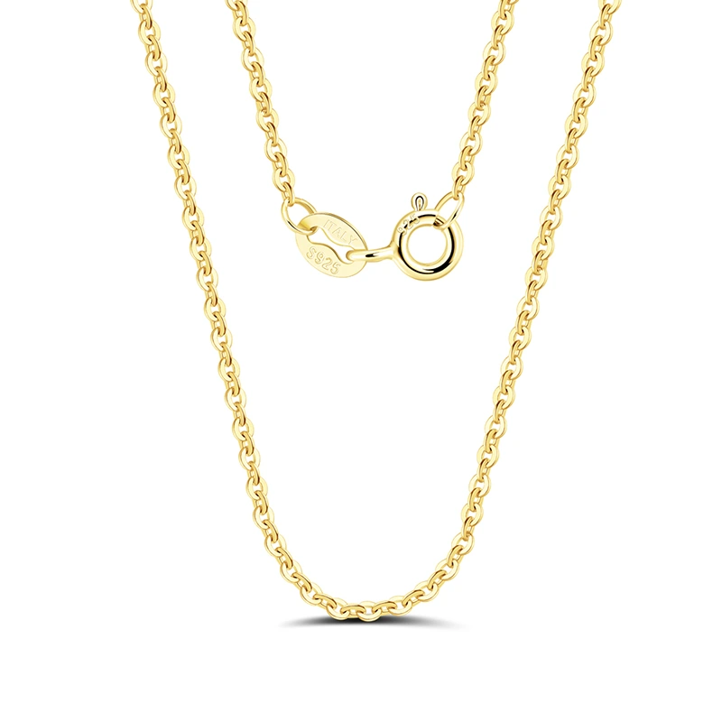 Coliere din argint - Colier din Argint Gold Cable Chain