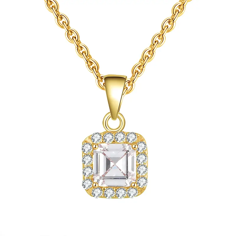 Colier din Argint Golden Glamour Pendant