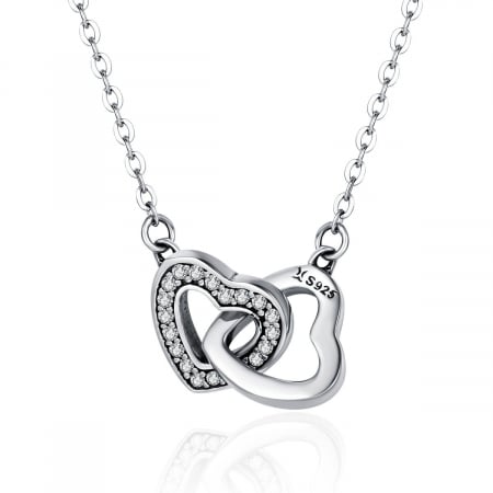 Coliere din argint - Colier din argint Heart Shine