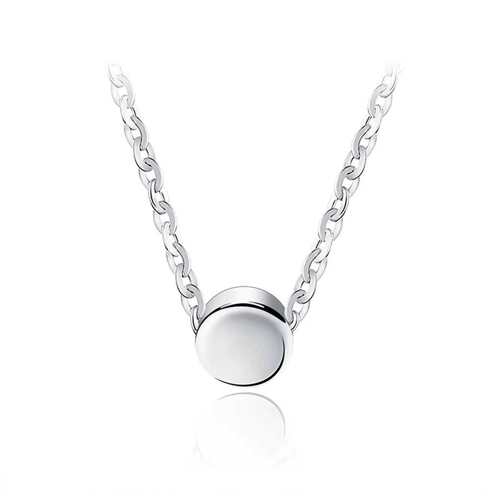 Produse Noi - Colier din Argint Minimalist Silver Disc