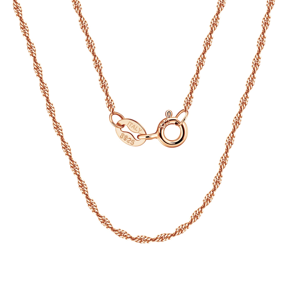 Produse Noi - Colier din Argint Rose Twisted Rope