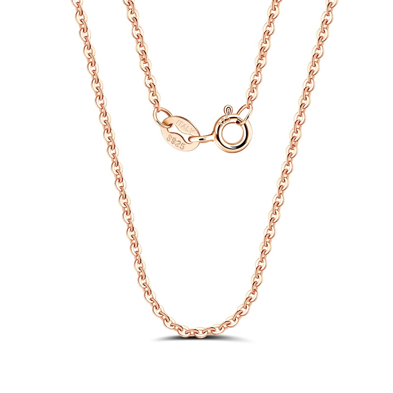Coliere din argint - Colier din Argint Rose Cable Chain