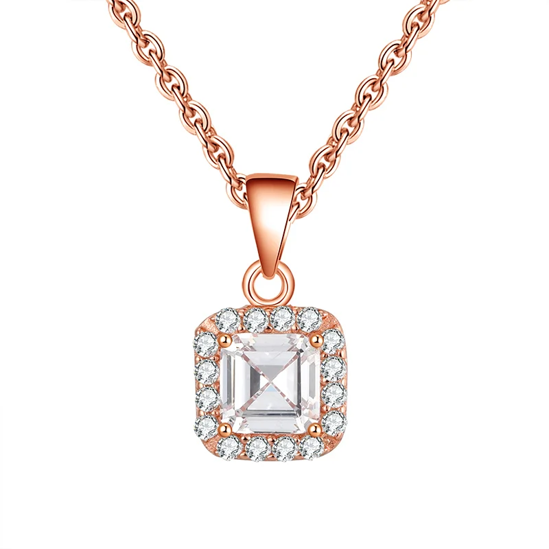 Coliere - Colier din Argint Rose Glamour Pendant