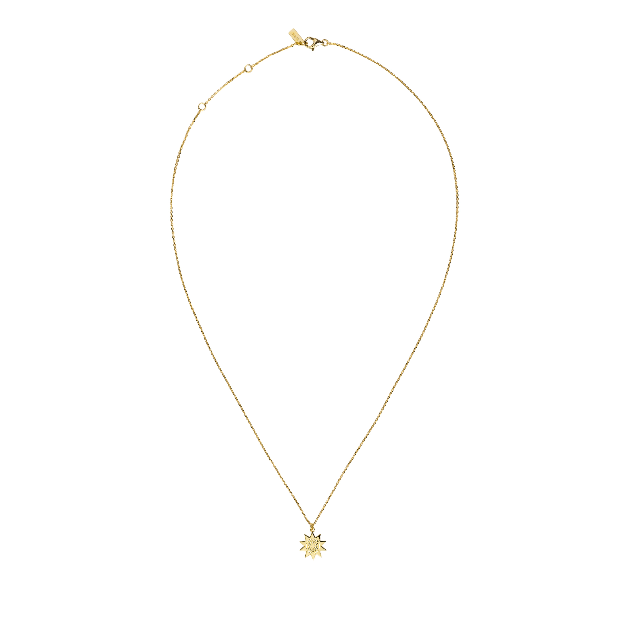 Colier din argint Soare Auriu Inner Code [0]