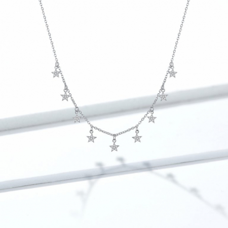 Coliere din argint - Colier din argint Star String