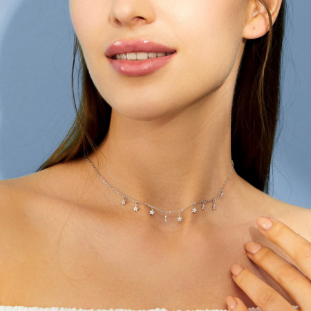 Coliere din argint - Colier din argint Star String