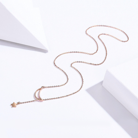 Colier din argint Venus and Moon Rose [4]