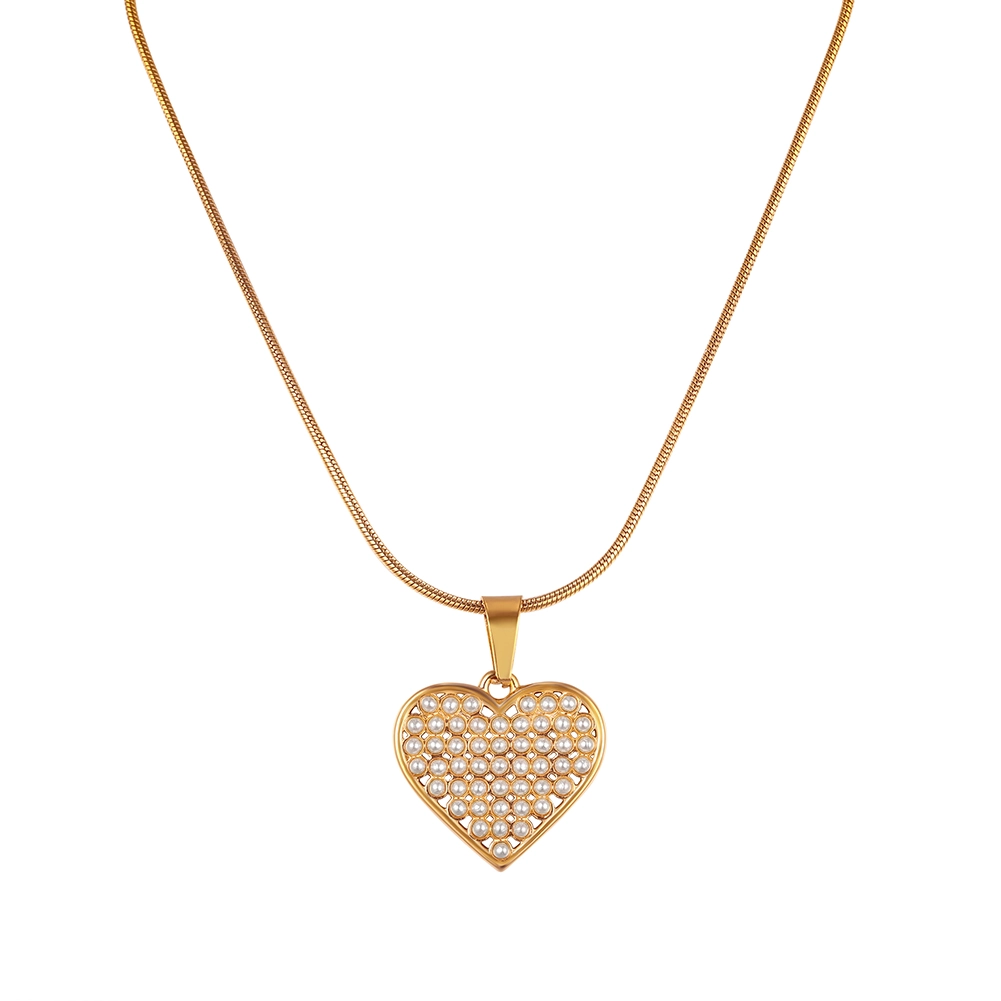 Coliere Statement - Colier Statement cu Perle Shell Amour Auriu