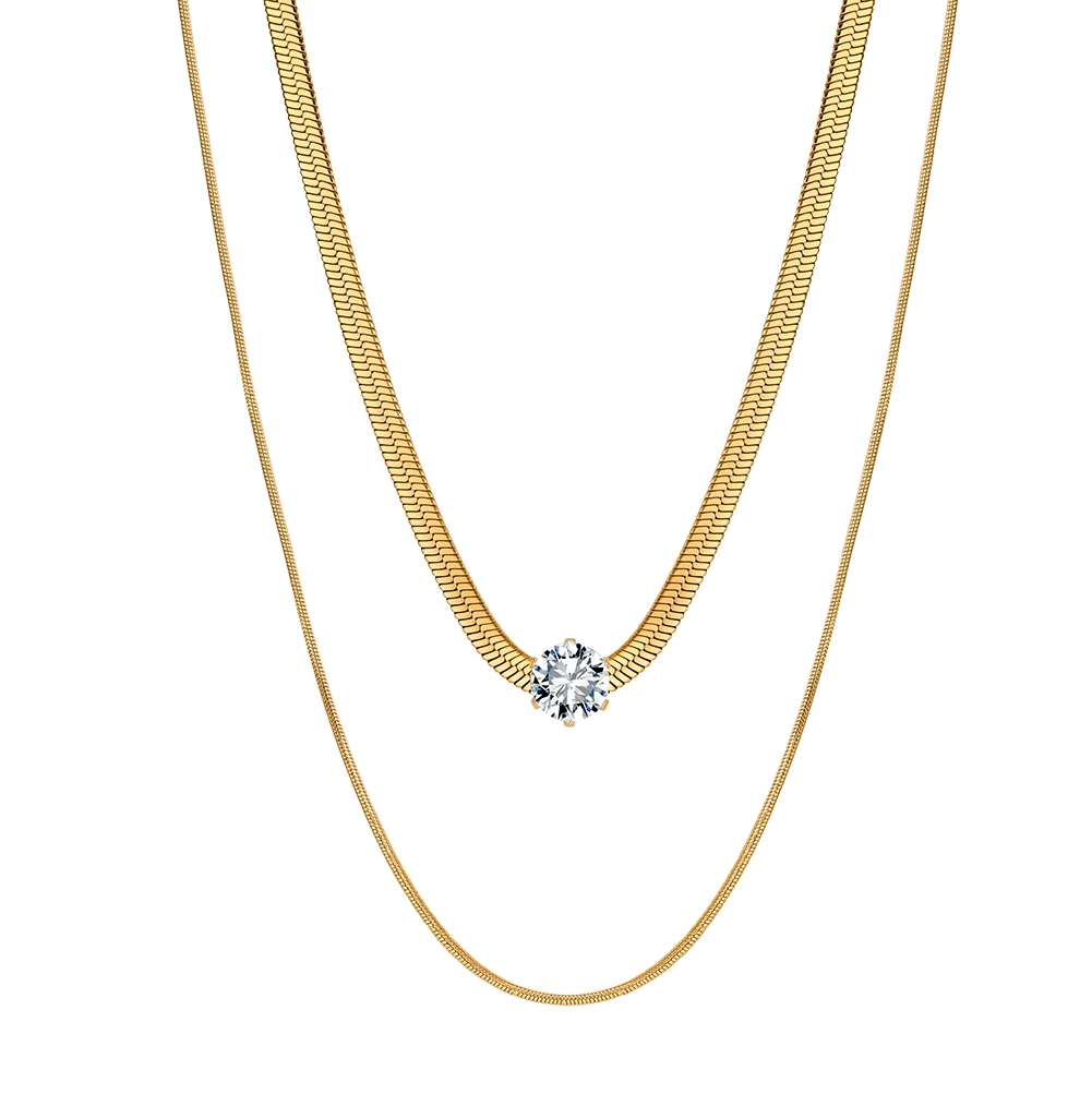 Produse Noi - Colier Statement Duo Auriu