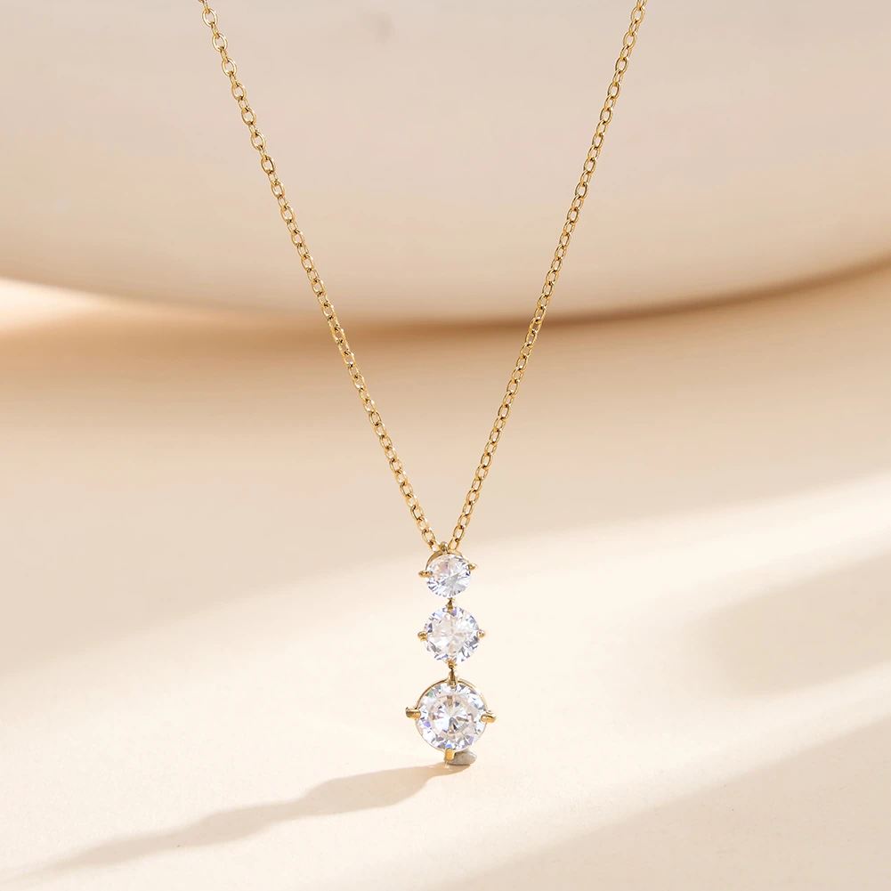 Sale - Colier Statement Trio Auriu