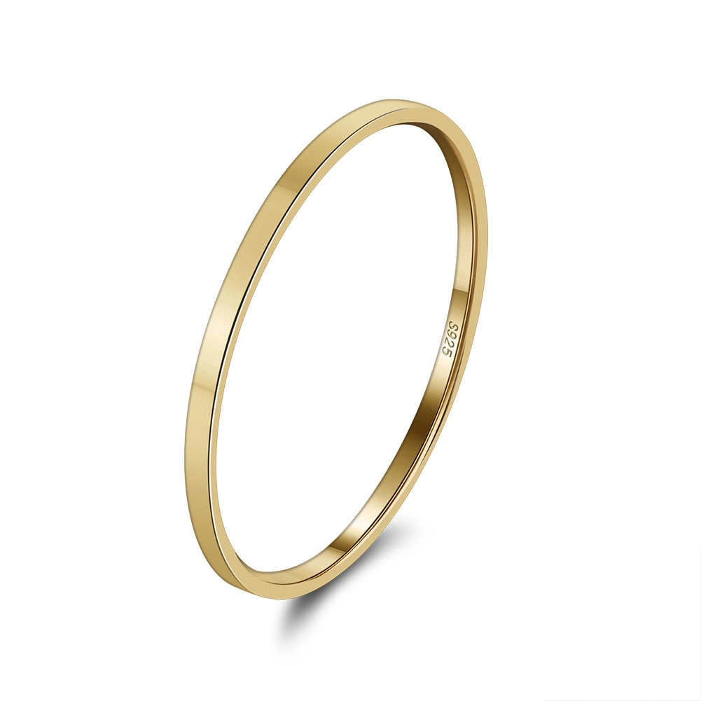 Inele - Inel din Argint Classic Band Gold