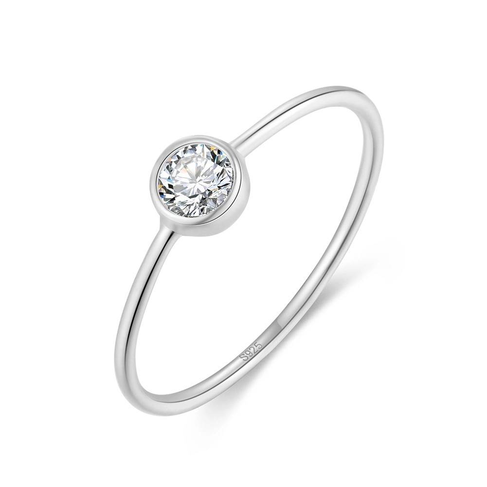 Inele din argint - Inel din Argint Elegance Solitaire Silver